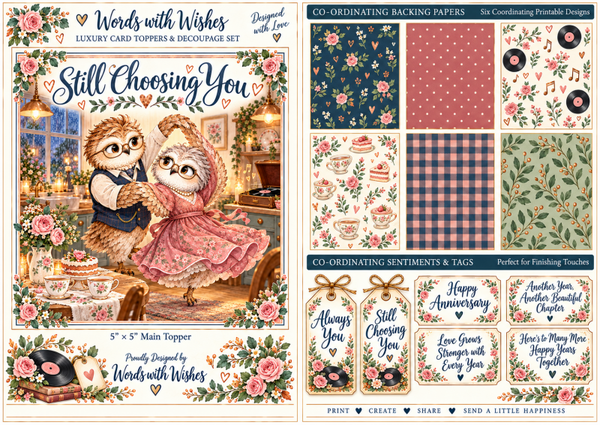 Owl Still choosing you Decoupage Kit
