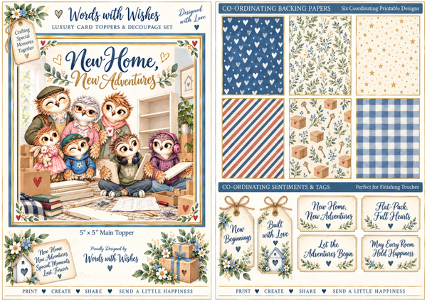 Owl Adventures Decoupage Kit