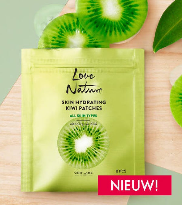 Love Nature Huid Hydraterende KIWI patches 8st.