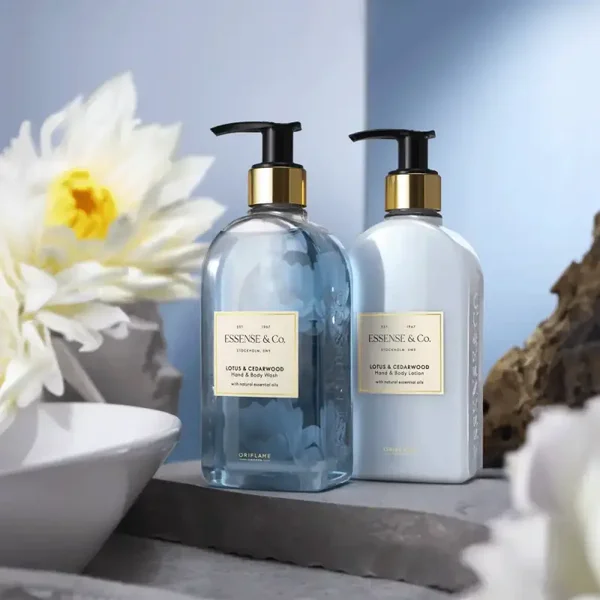 Essense&Co Lotus & Cedarwood Hand & Body Wash of Hand & Body Lotion