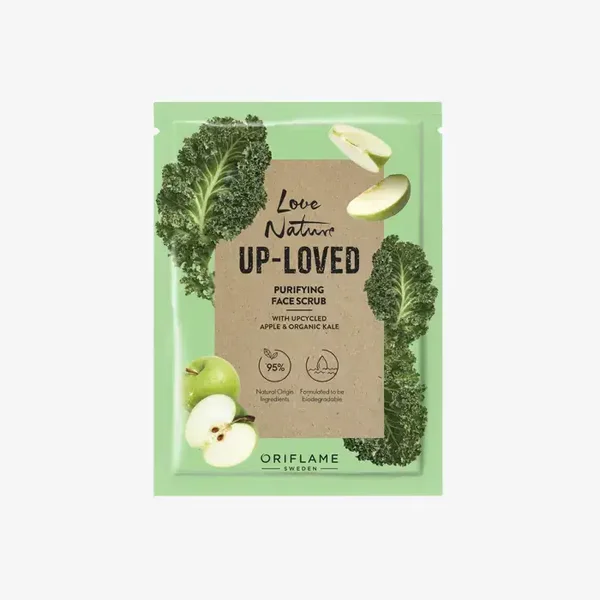 LN Up-Loved Purifying Face Scrub with upcycled apple & organic kale