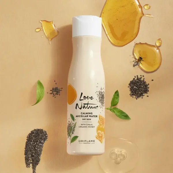 Love Nature Calming Micellar Water Chia & Honing (droge huid)