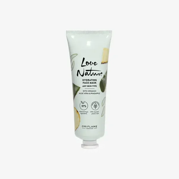 Love Nature Hydraterend Gezichts Masker met Aloe Vera & Ananas