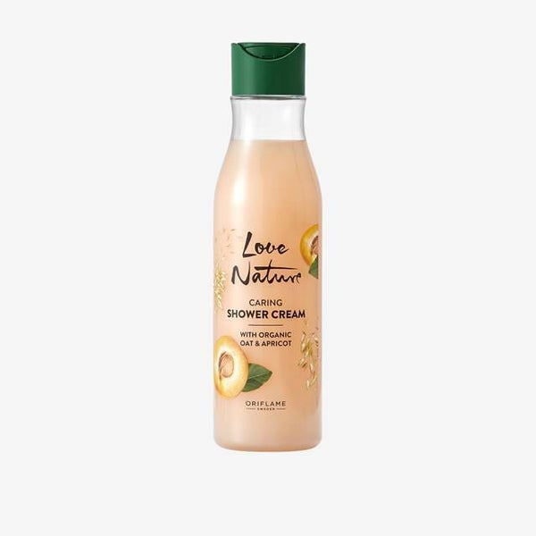 Love Nature Caring Douche Cream Organic Oat & Apricot 250ml