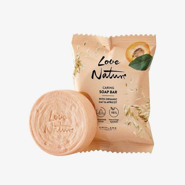 Love Nature Caring Soap Organic Oat & Apricot 75g