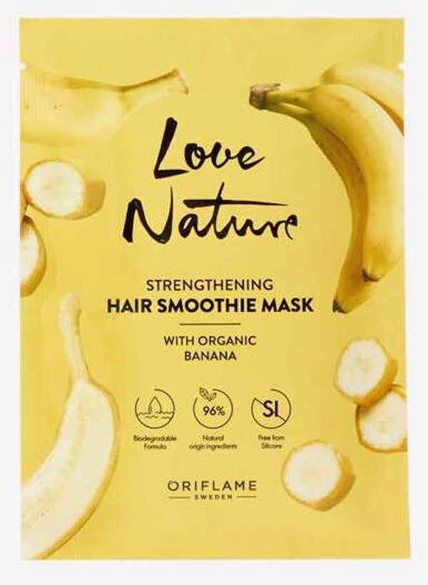 Love Nature Strengthening Hair Smoothie Mask Banana