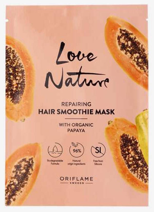 Love Nature Repairing Hair Smoothie Mask Papaya