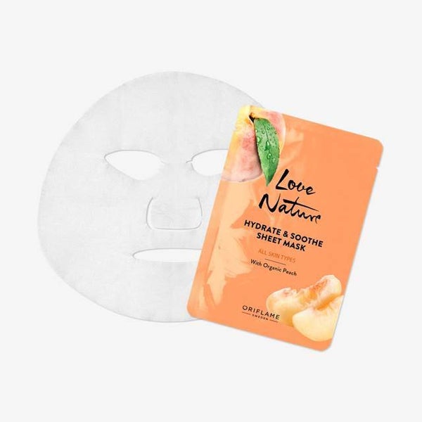 Love Nature Hydrate & Soothe Sheet Mask Perzik