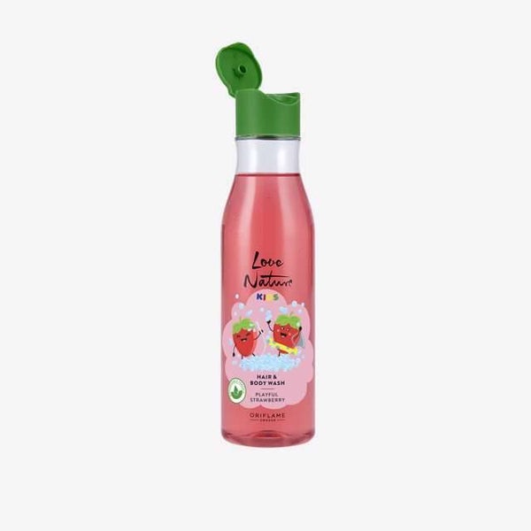 Love Nature Kinder Haar- & Bodywash Aardbei