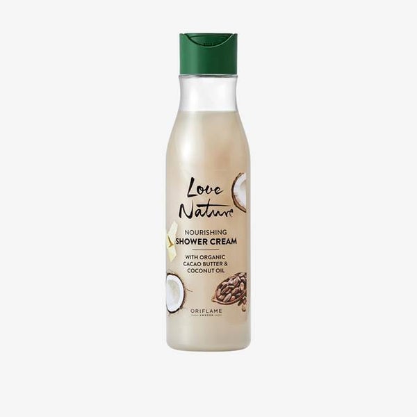 Love Nature Organic Cacao butter & Coconut oil Douche crème 250ml