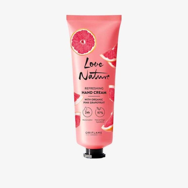 Love Nature Refreshing handcrème met Roze Grapefruit