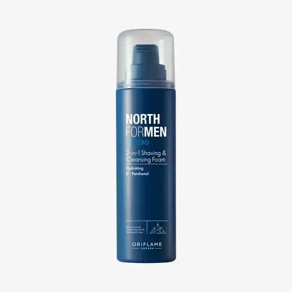 North for Men Subzero 2-in-1 Shaving & Cleansing Foam
