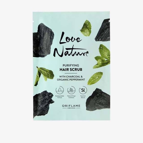 Purifying Hair Scrub with Charcoal & Organic Peppermint