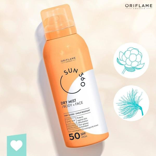 Sun 360 Dry Mist Body+Face SPF50 High