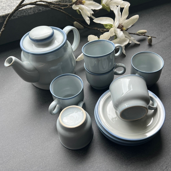 Porseleinen theeset 6 personen (jaren ’60)