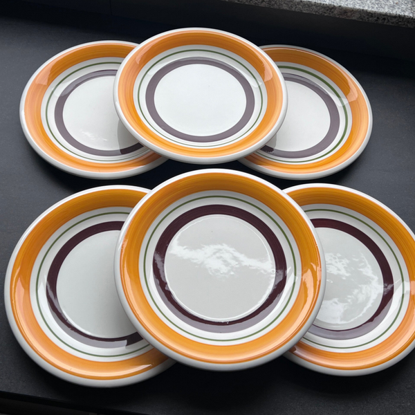 Ternana Dinerborden 6x , Italiaans Design  (jaren '70/’80)