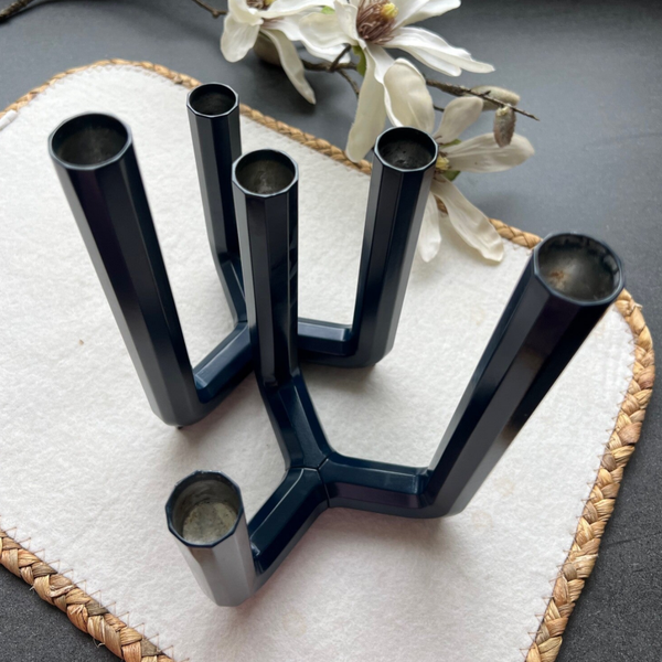 Originele IKEA design PS kandelaar in donkerblauw (jaren 2000 - ’10)