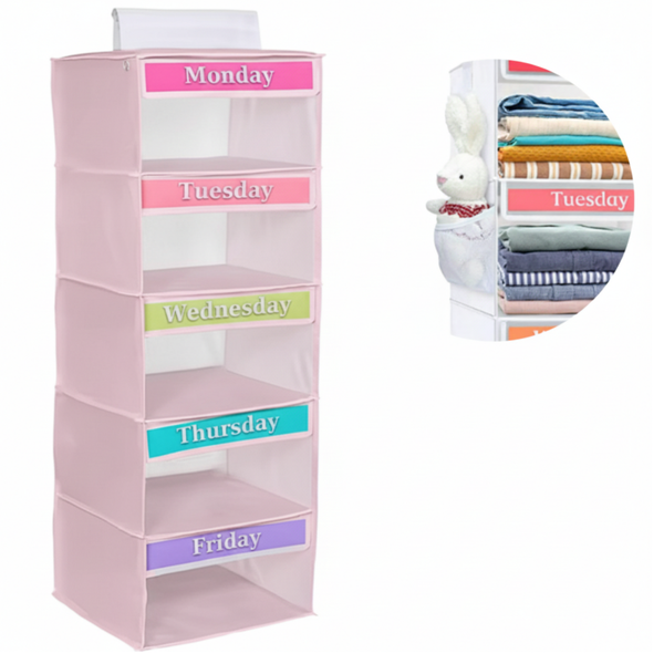 Janse® Kleding week organizer roze