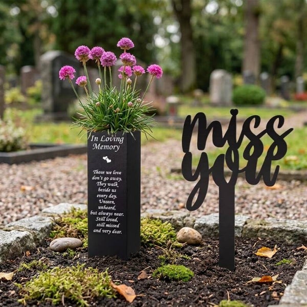 Janse® Metalen Grafdecoratie 2 delig