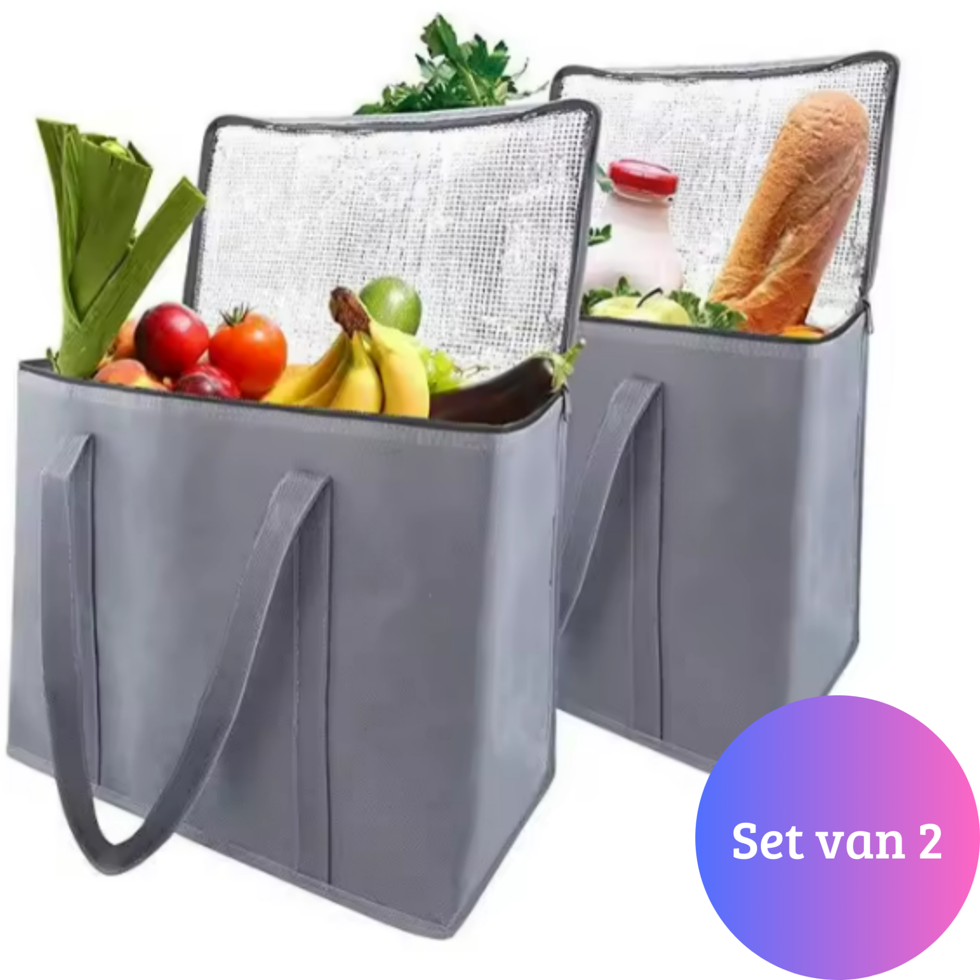 Janse® Koeltassen grijs 2 stuks