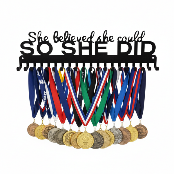 Janse® Medaille rek She believed she could