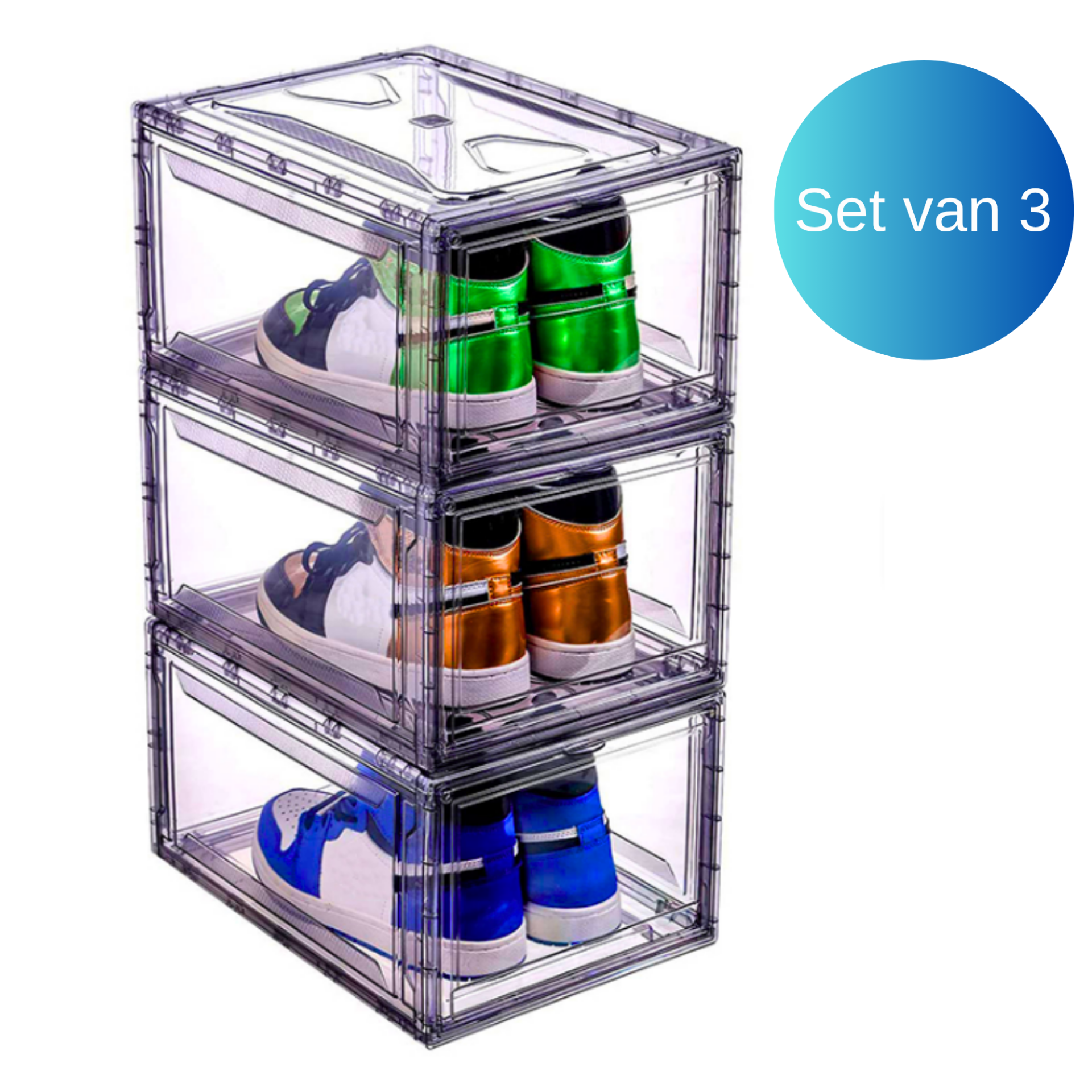 Janse® Luxe sneakerbox set van 3