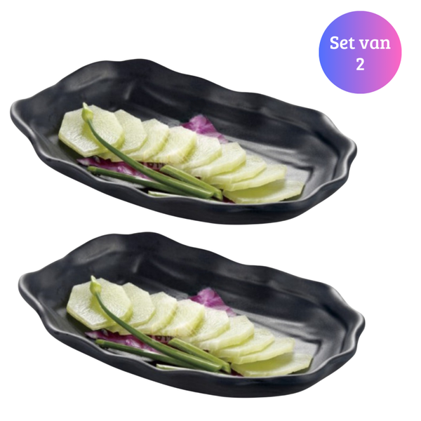 Janse® Sushi servies set van 2 ovaal