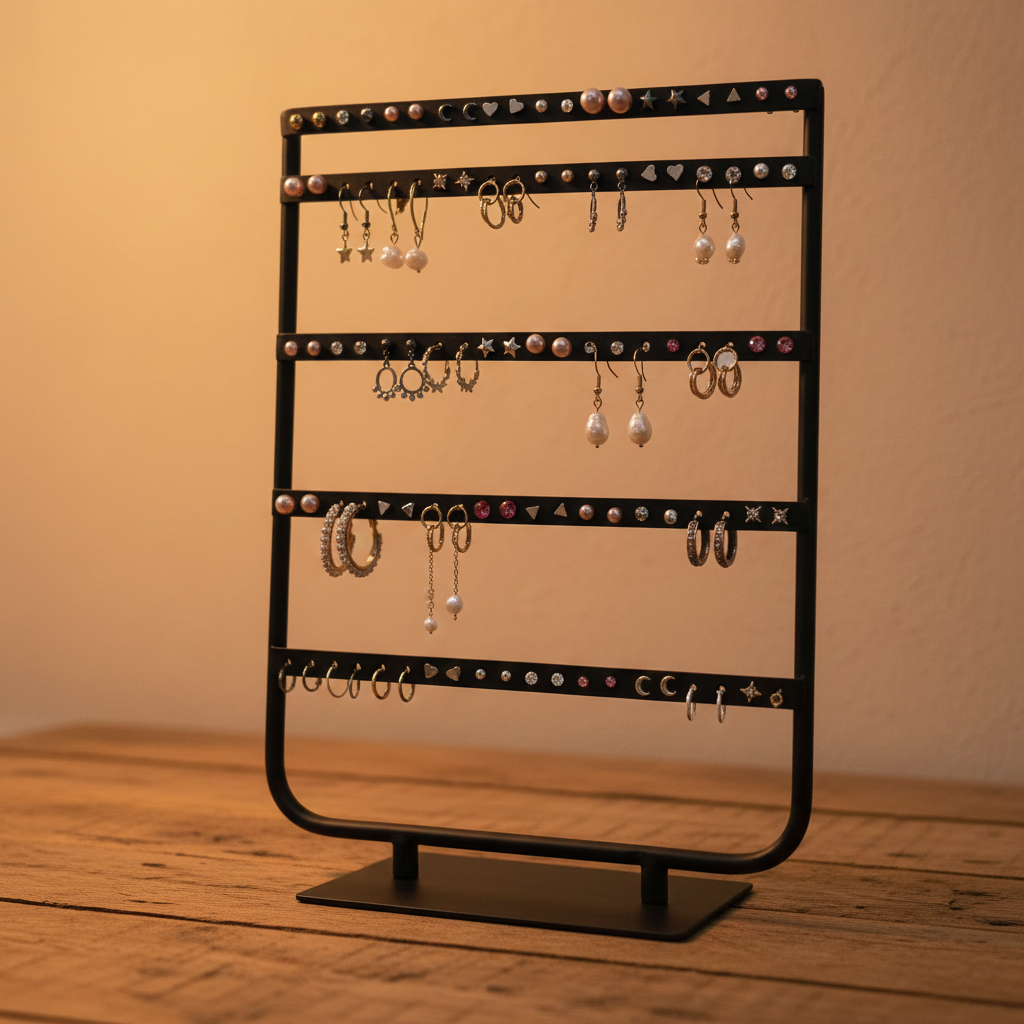 Janse® Metalen sieradenrek met 100 gaatjes