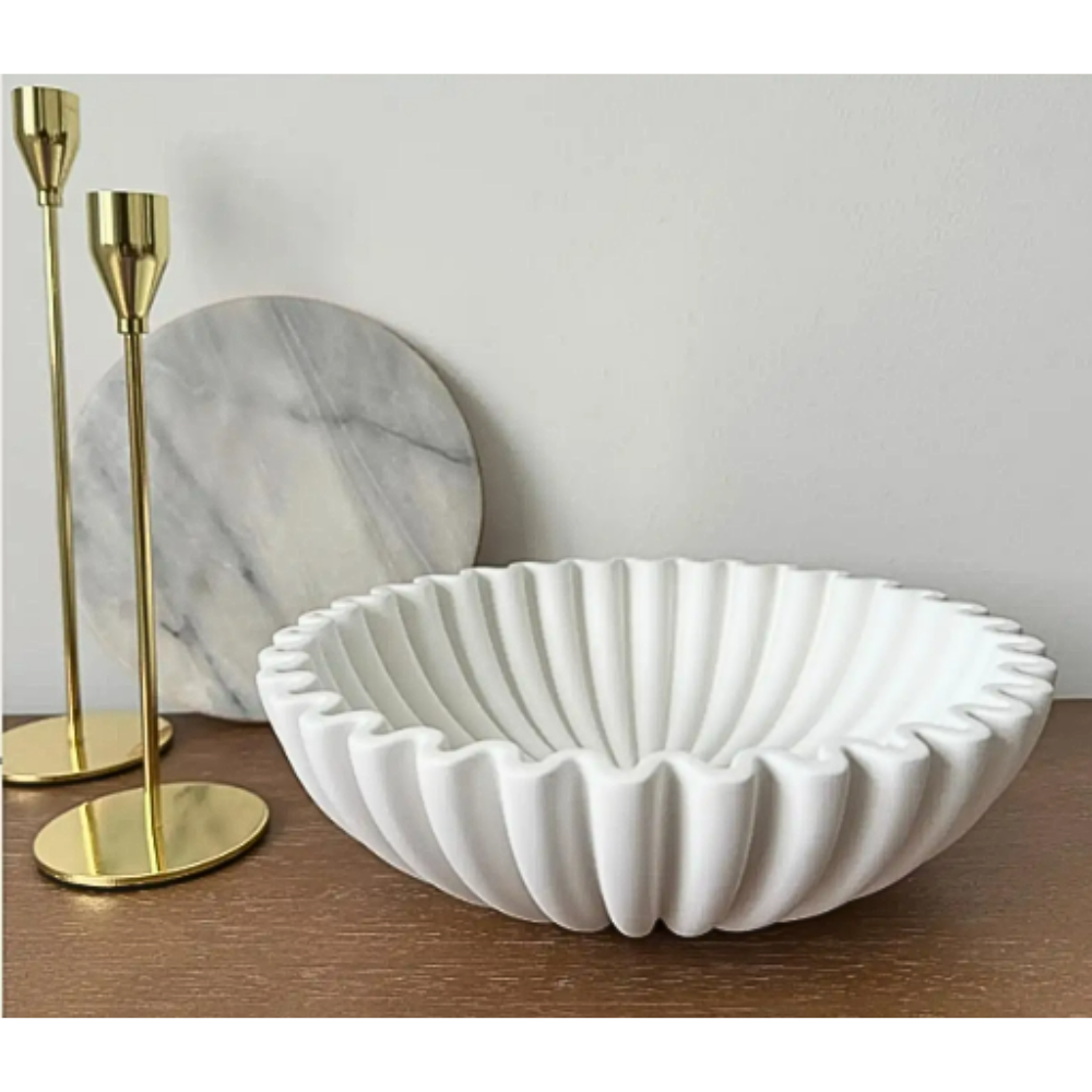 Janse® Luxe ronde fruitschaal wit