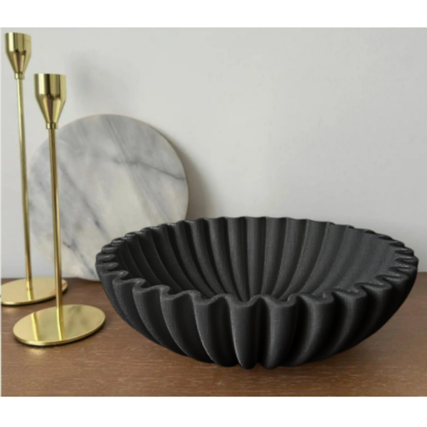 Janse® Luxe ronde fruitschaal zwart