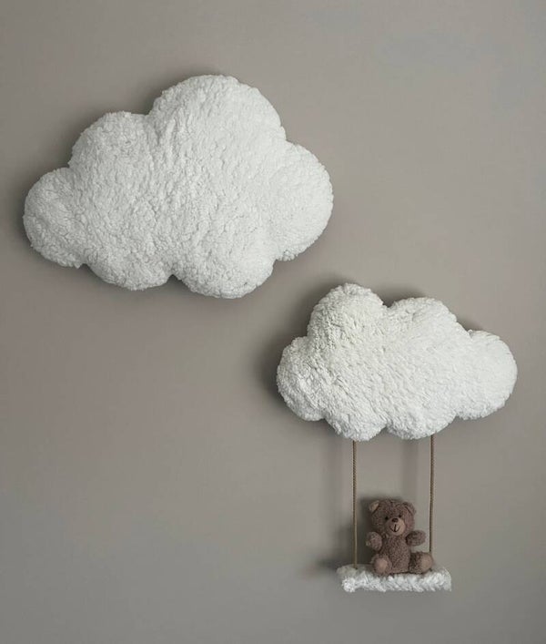 Wolken set met schommelbeertje