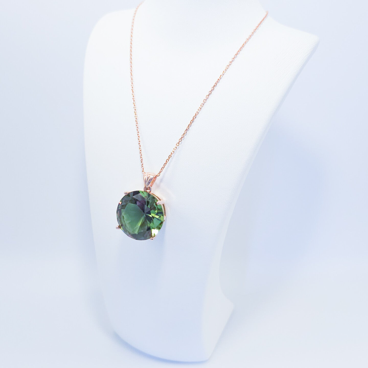 Multi Color Collier Zilver Diamond Cut Koper Verguld S925 silver