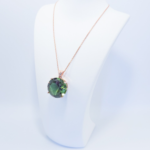 Multi Color Collier Zilver Diamond Cut Koper Verguld S925 silver