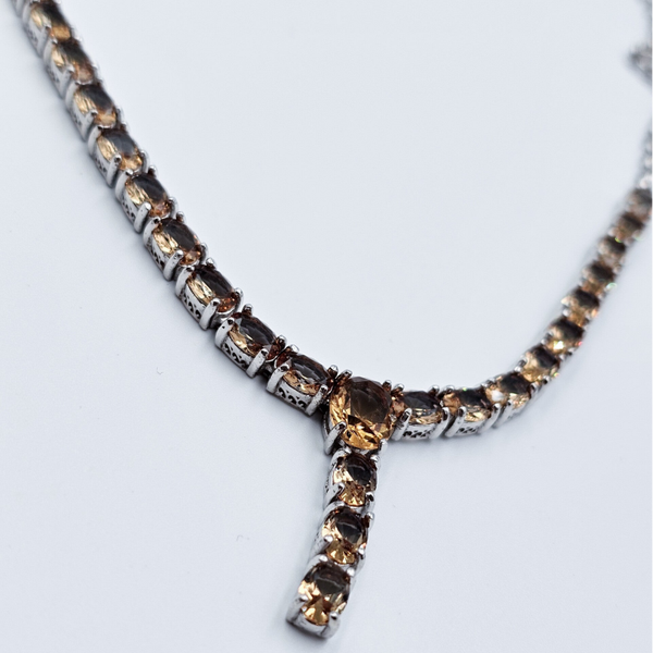 Multi Color Collier Ovaal 24 Zettingen S925 UNIEK