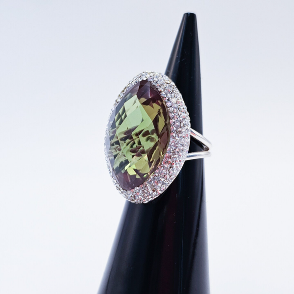 Multi Color Ring Marquise Zilver S925 Multimaat