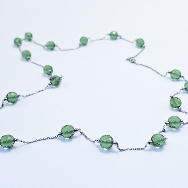 Multi Color Kruis Collier Met CZ S925 Zilver Rond