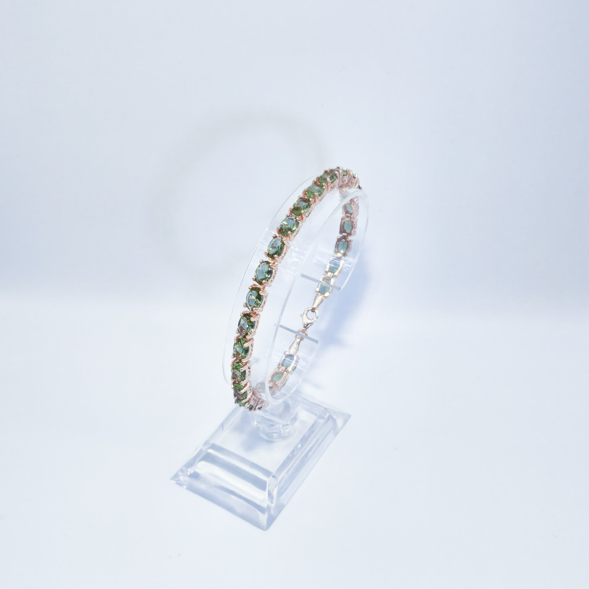 Multi Color Polsband 24 Zettingen Koper Verguld Ovaal S925