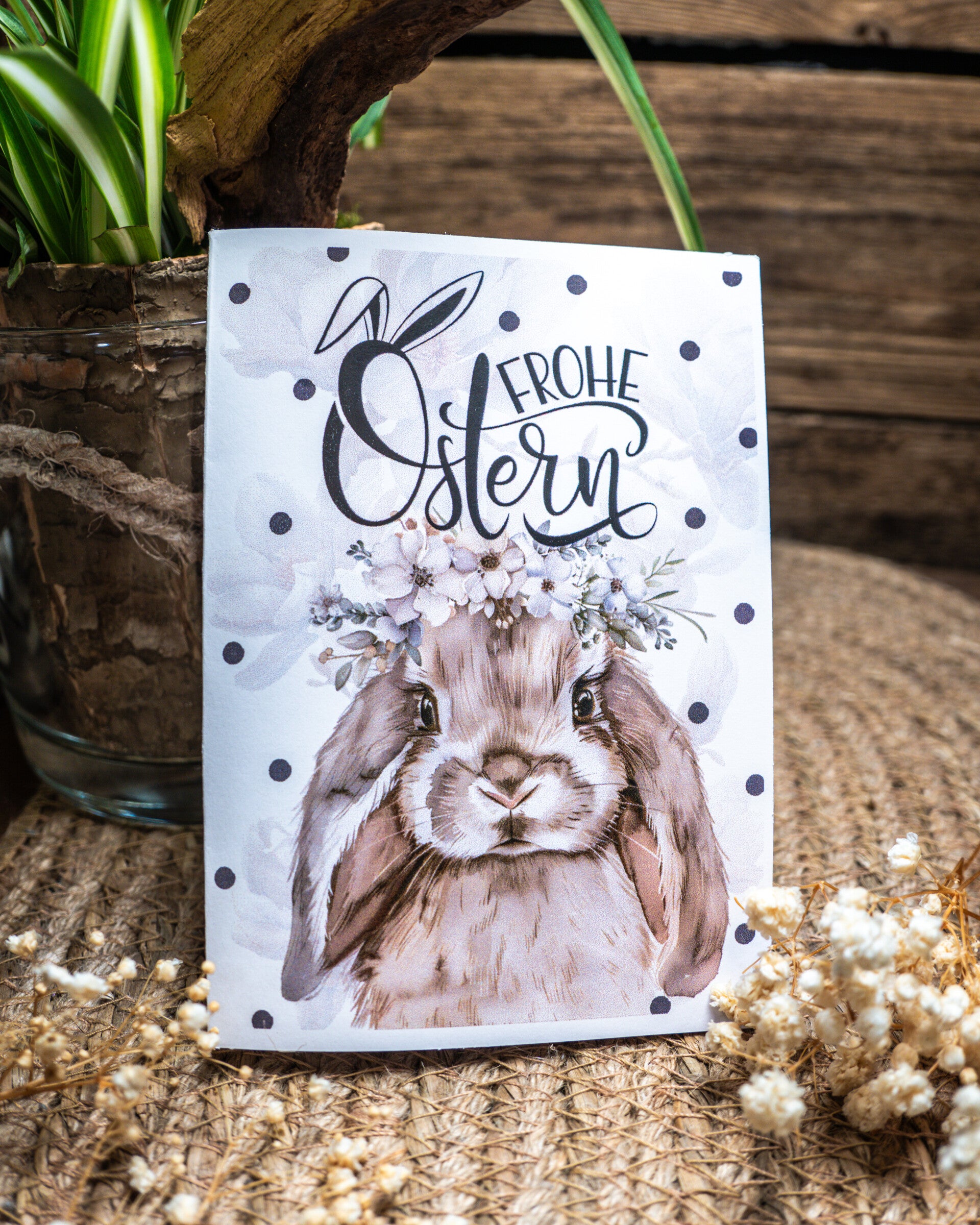 Klappkarte Ostern Hasi
