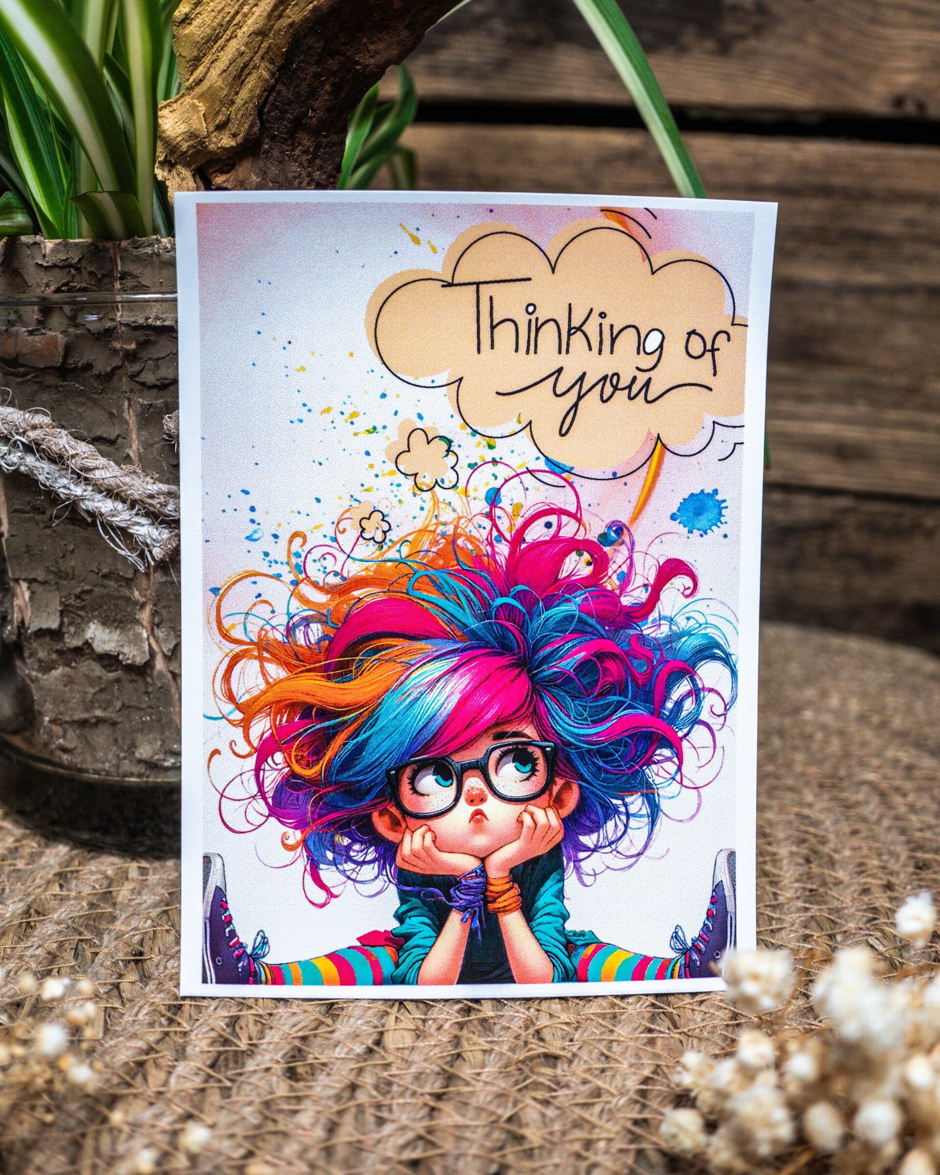 Postkarte Thinking of you