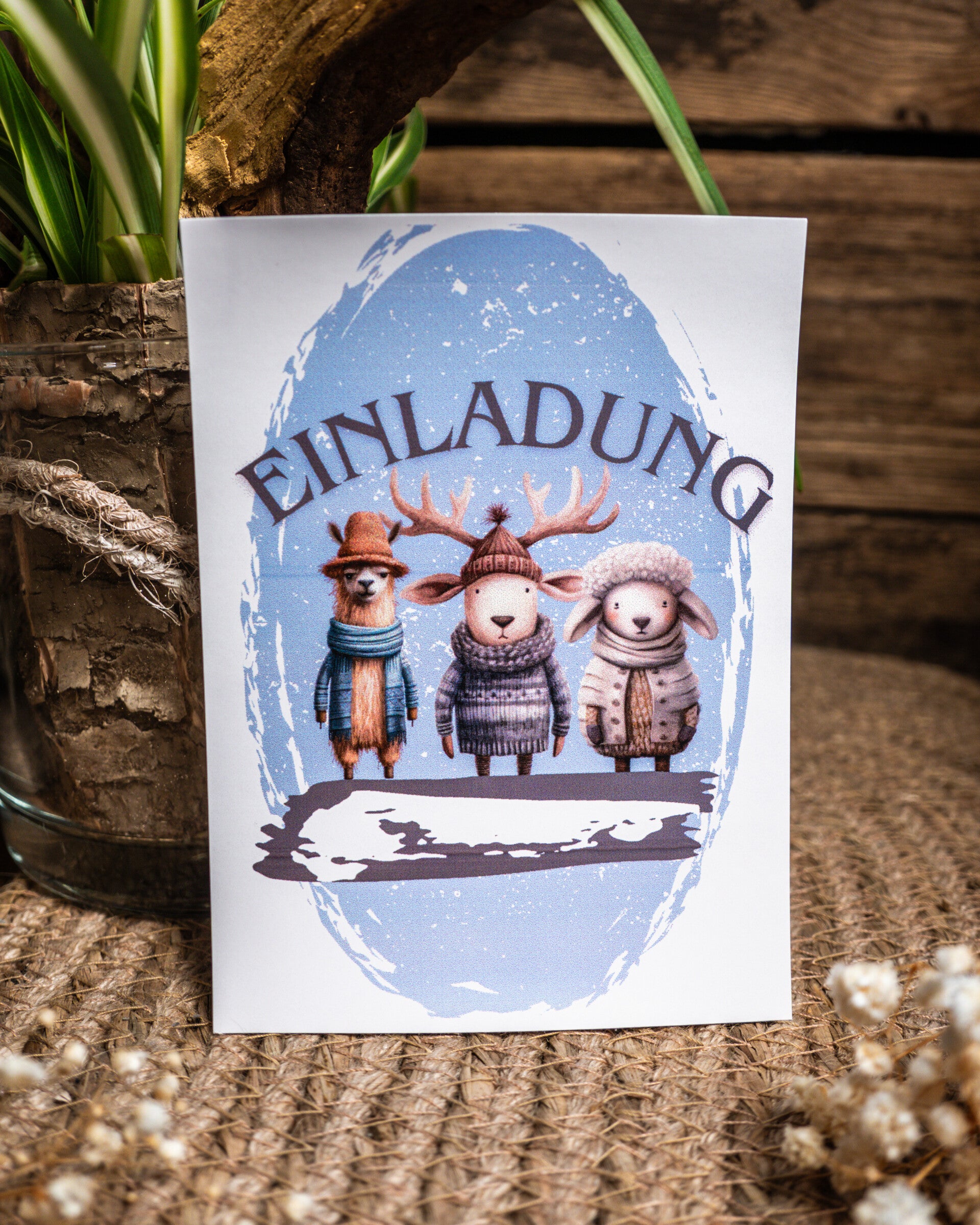 Einladungskarte Winter