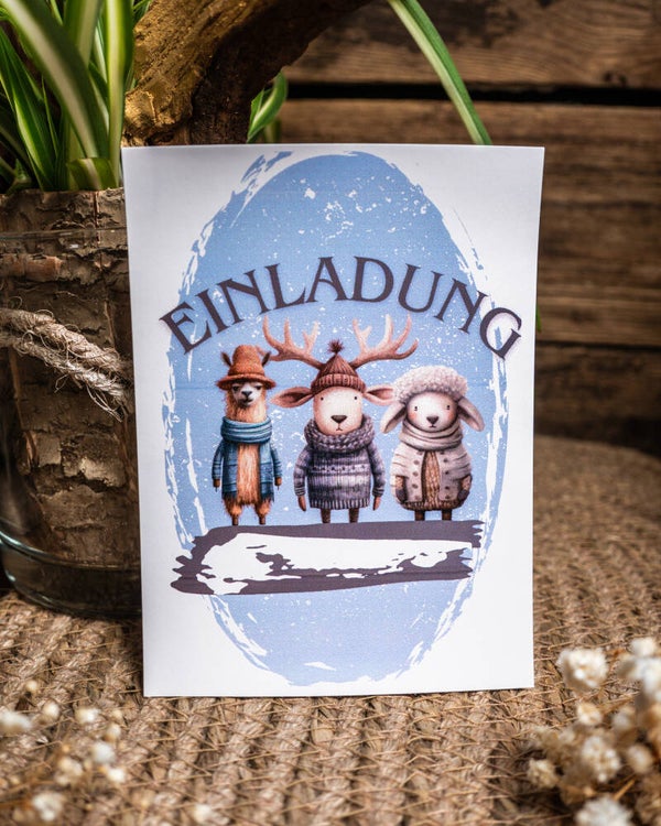 Einladungskarte Winter