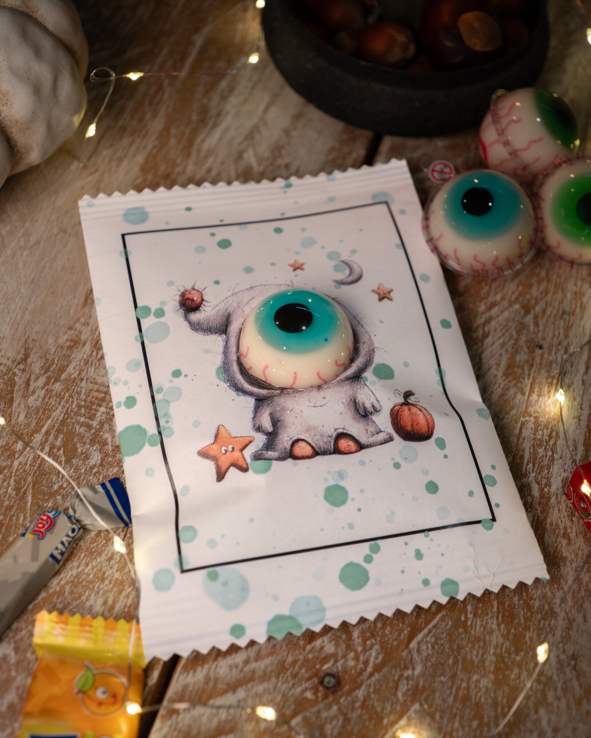 Halloween Glubschi-Überraschungstüte zum Selbstausdrucken (PDF Druckvorlage)