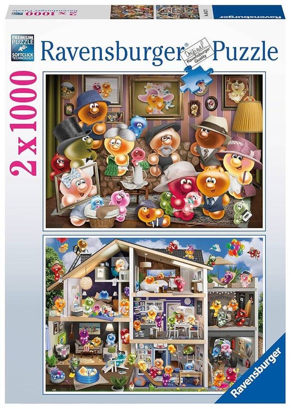 Ravensburger Gelini Family & Dollhouse - 2x1000