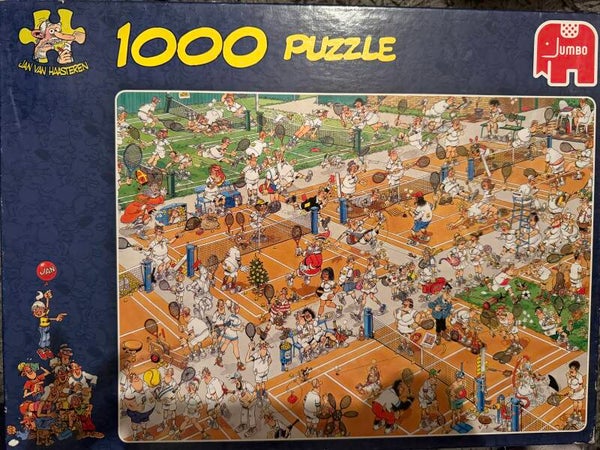 Jan van Haasteren De tennisbaan - 1000