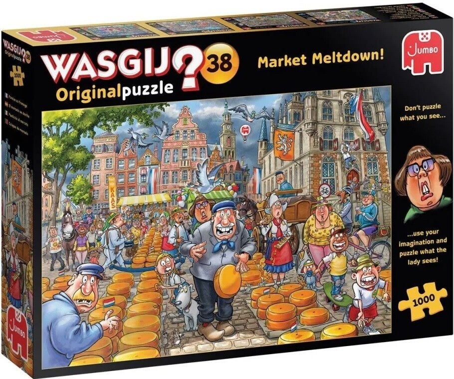 Wasgij Original No. 38 Market Meltdown! - 1000