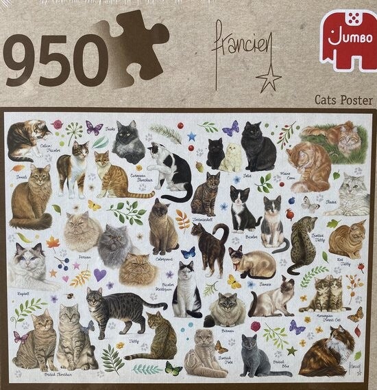 Jumbo Francien Cats Poster - 950