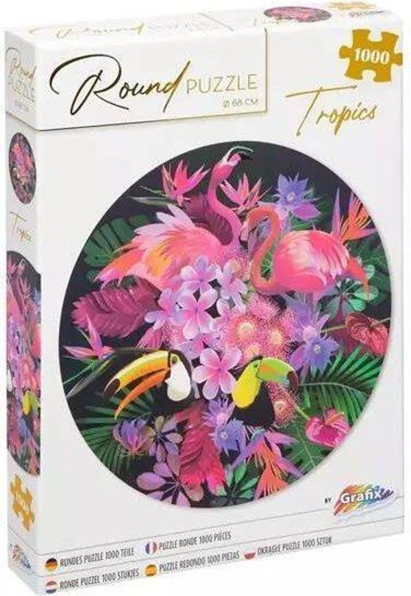 Grafix Round Puzzle Tropics - 1000