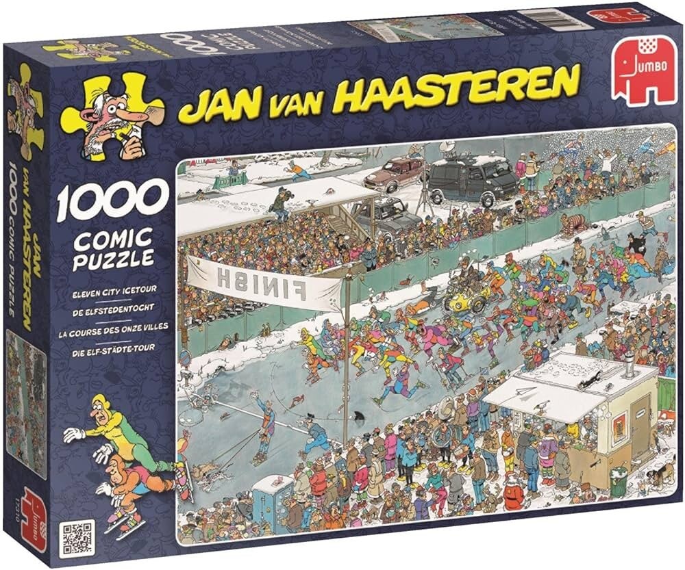 Jan van Haasteren De Elfstedentocht - 1000