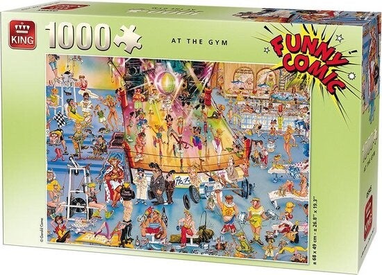 King Funny Comic At the gym - 1000