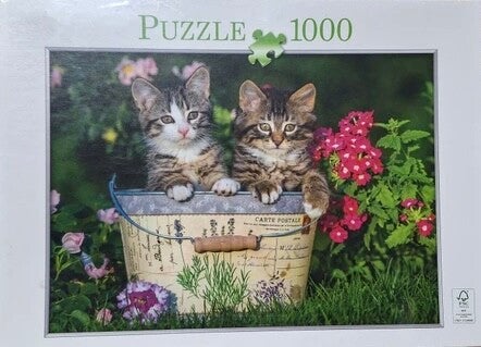 Puzzel Poesjes in een emmer - 1000